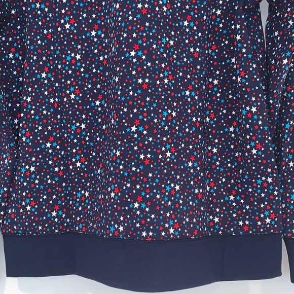 Brand New Lands End Serious Sweats French Terry Star Print Sweatshirt M - Picture 7 of 10